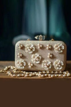 LA FLOR DE PERLA CLUTCH -Trish Scully Dresses Outlet Store 11