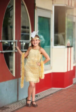 GATSBY GIRL GOLD -Trish Scully Dresses Outlet Store 12 3