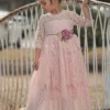 BELLA RAFAELA GOWN & BELT SET PINK