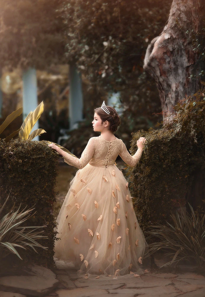 MARIPOSA GOWN CHAMPAGNE 2 MARIPOSA GOWN CHAMPAGNE - Image 2