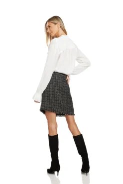 MAYA TUXEDO BLOUSE WINTER WHITE 17 MAYA TUXEDO BLOUSE WINTER WHITE -Trish Scully Dresses Outlet Store 122 7