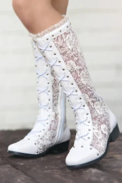 GRAMERCY BOOT WHITE -Trish Scully Dresses Outlet Store 123