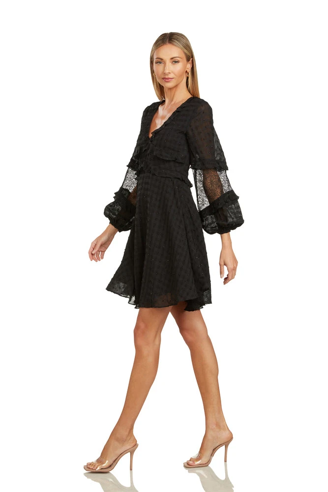 LARA DRESS BLACK 2 LARA DRESS BLACK - Image 2