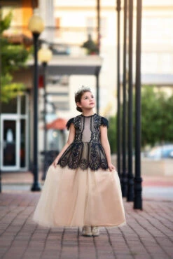 GWENDOLYN GOWN BLACK/NATURAL 7 GWENDOLYN GOWN BLACK/NATURAL -Trish Scully Dresses Outlet Store 136 1