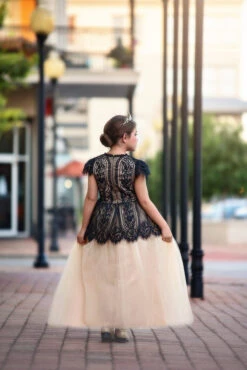 GWENDOLYN GOWN BLACK/NATURAL 6 GWENDOLYN GOWN BLACK/NATURAL -Trish Scully Dresses Outlet Store 136 3