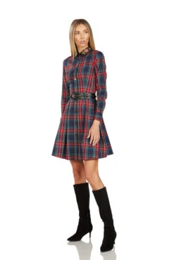 TRACY EMBROIDERED COLLAR TARTAN DRESS -Trish Scully Dresses Outlet Store 139 4 d641a6fc 3006 4ff8 adcf 3a26dbfb847d