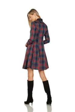 TRACY EMBROIDERED COLLAR TARTAN DRESS -Trish Scully Dresses Outlet Store 139 5 2299c5cc 41cb 4cf7 8d3f 2e2aefb7fab0
