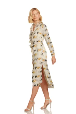 LEA BUTTON DOWN MAXI DRESS EQUESTRIAN PRINT -Trish Scully Dresses Outlet Store 14 2 f55addec 7ded 46b0 b924 67ff4b498da1