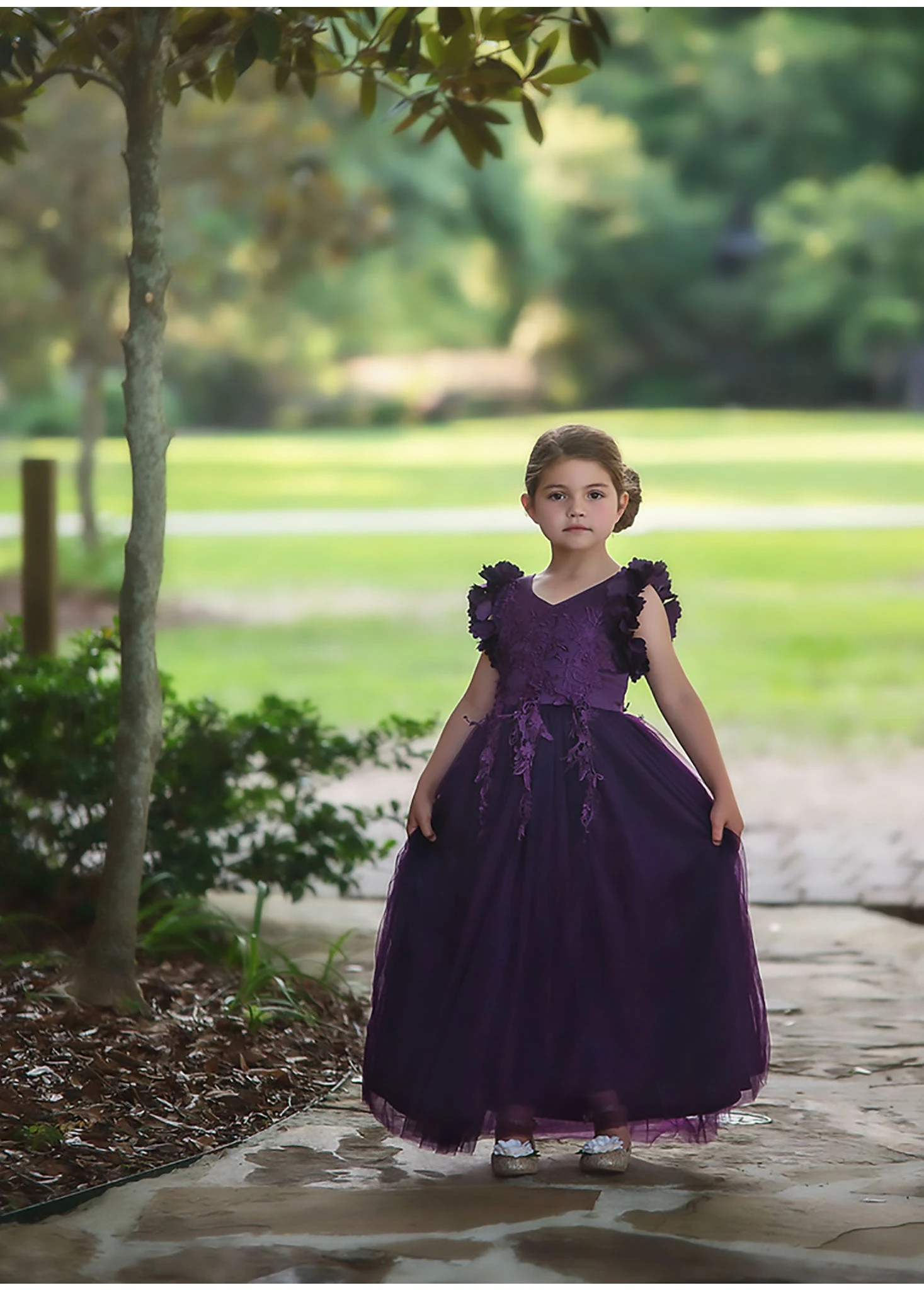 BIANCA GOWN EGGPLANT 3 BIANCA GOWN EGGPLANT - Image 3