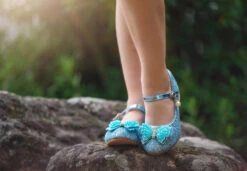MAGICAL BUTTERFLY SHOE BLUE -Trish Scully Dresses Outlet Store 159 1