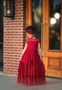 MEGHAN GOWN CRIMSON 7 MEGHAN GOWN CRIMSON -Trish Scully Dresses Outlet Store 16 4