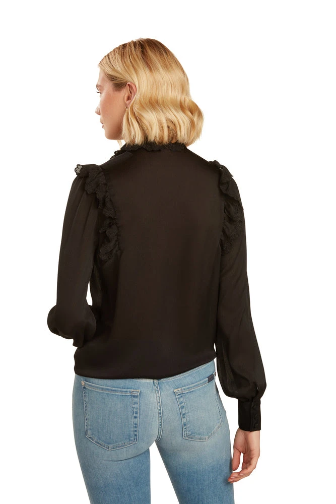 CASSANDRA BLOUSE BLACK 3 CASSANDRA BLOUSE BLACK - Image 3