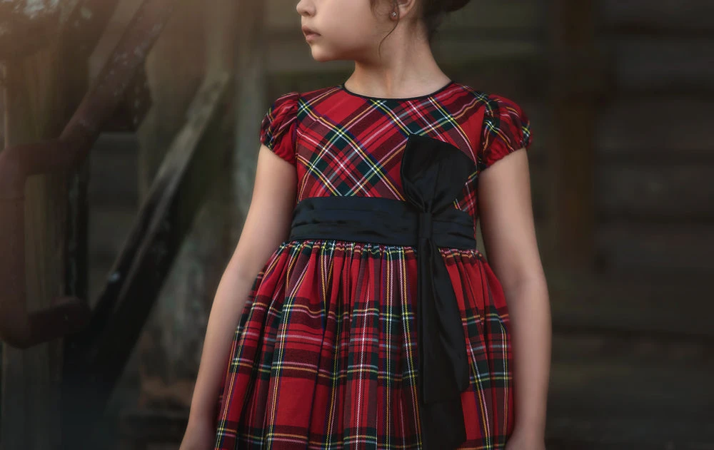 ISLA STEWART TARTAN DRESS 4 ISLA STEWART TARTAN DRESS - Image 4