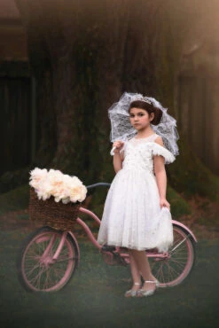 PIPER LACE PARASOL WHITE -Trish Scully Dresses Outlet Store 19 5