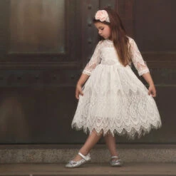 BELLA RAFAELA DRESS & BELT SET- ANTIQUE WHITE -Trish Scully Dresses Outlet Store 1 16df2566 edda 4907 b2de 971cc62c1dd5