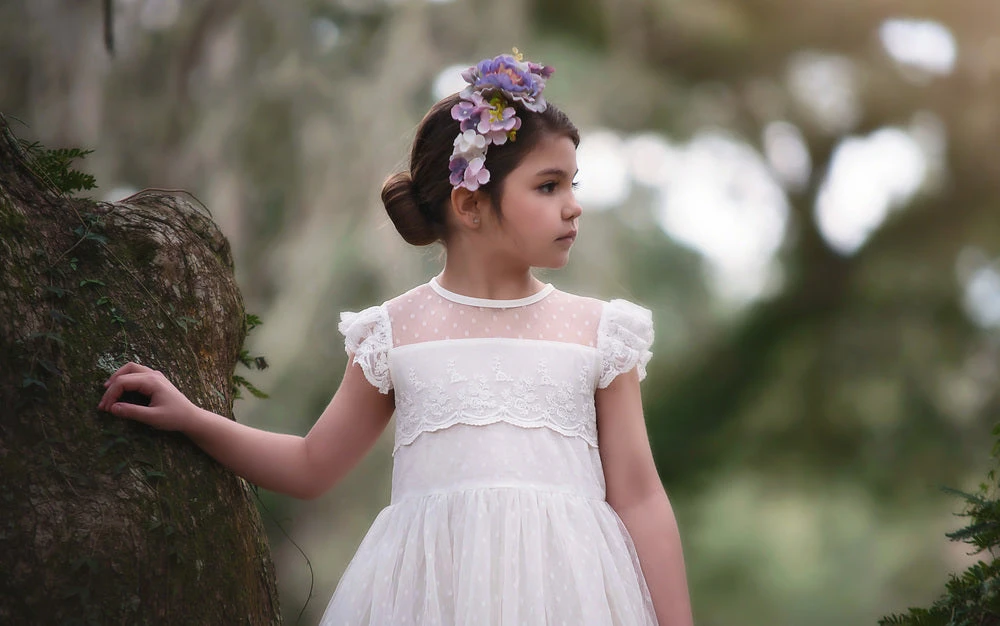 OLIVIA DRESS ANTIQUE WHITE 2 OLIVIA DRESS ANTIQUE WHITE - Image 2