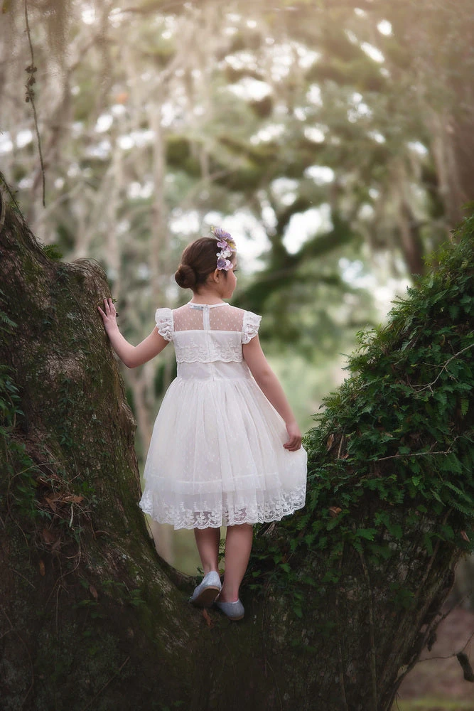 OLIVIA DRESS ANTIQUE WHITE 3 OLIVIA DRESS ANTIQUE WHITE - Image 3