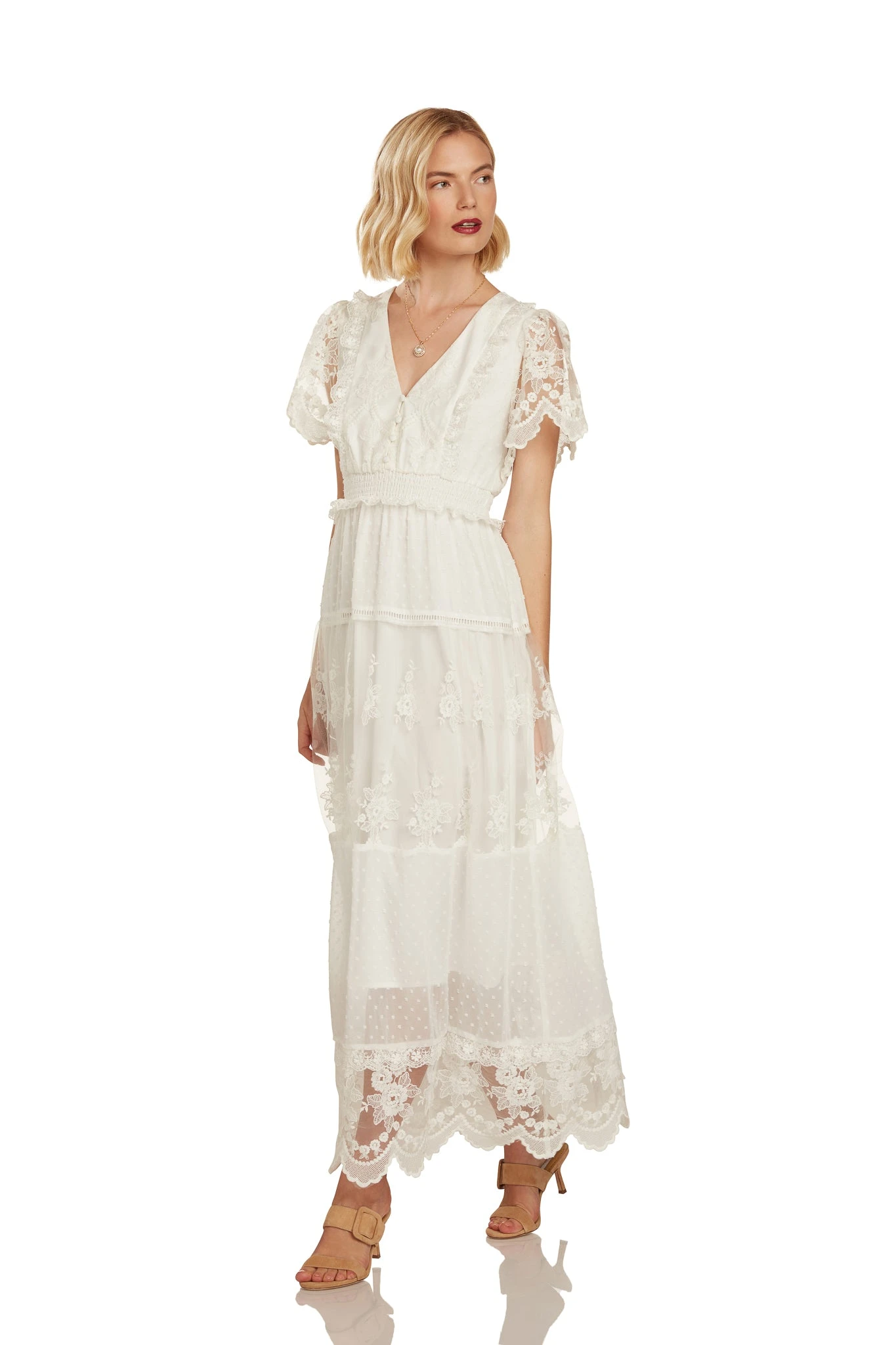 MARJORIE MAXI DRESS WHITE 5 MARJORIE MAXI DRESS WHITE - Image 5