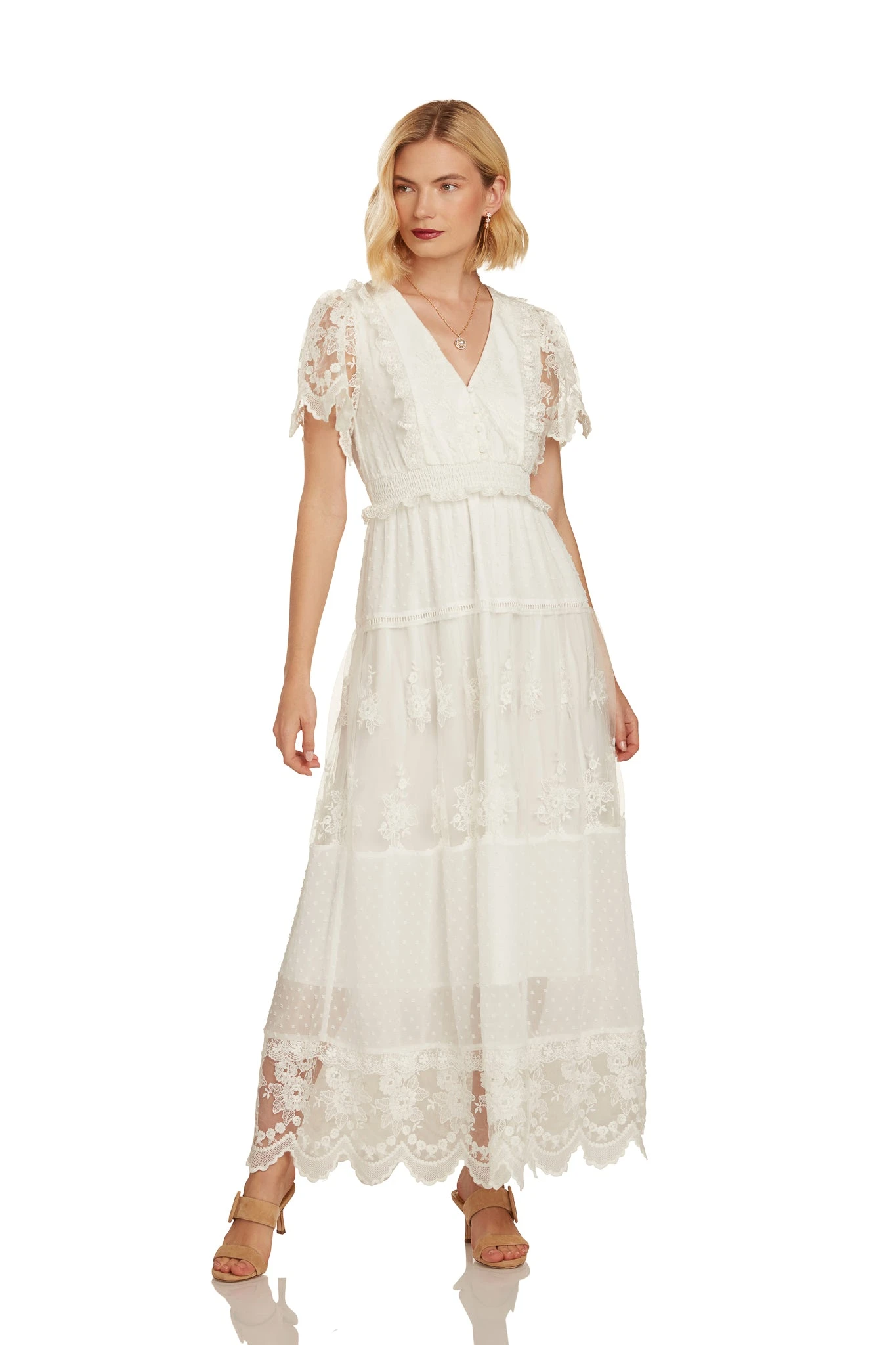 MARJORIE MAXI DRESS WHITE 3 MARJORIE MAXI DRESS WHITE - Image 3