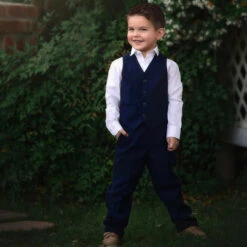 BOYS NAVY BLUE BROOKS SUIT 3PC. SET -Trish Scully Dresses Outlet Store 2 f45c500b ea48 4938 855b d4d7033dc9e7