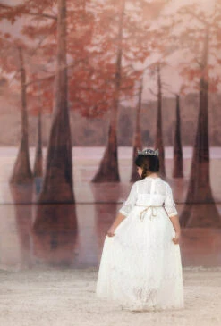 SPLENDOR GOWN & BELT SET IVORY -Trish Scully Dresses Outlet Store 3 3