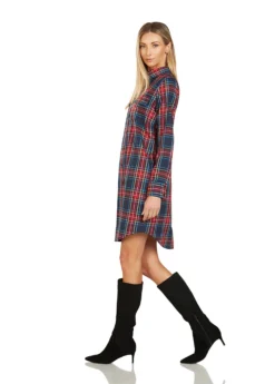 EVE BUTTON FRONT TARTAN SHIRT DRESS -Trish Scully Dresses Outlet Store 318 15dd954e 5f03 4bdb 93de 61466dfbe193