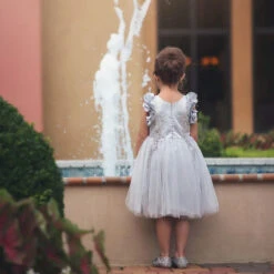 BIANCA DRESS SILVER -Trish Scully Dresses Outlet Store 3 4db37841 cfbc 4a95 97c6 0451da58ae69