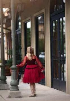 MAEVE DRESS CRIMSON 5 MAEVE DRESS CRIMSON -Trish Scully Dresses Outlet Store 4 3