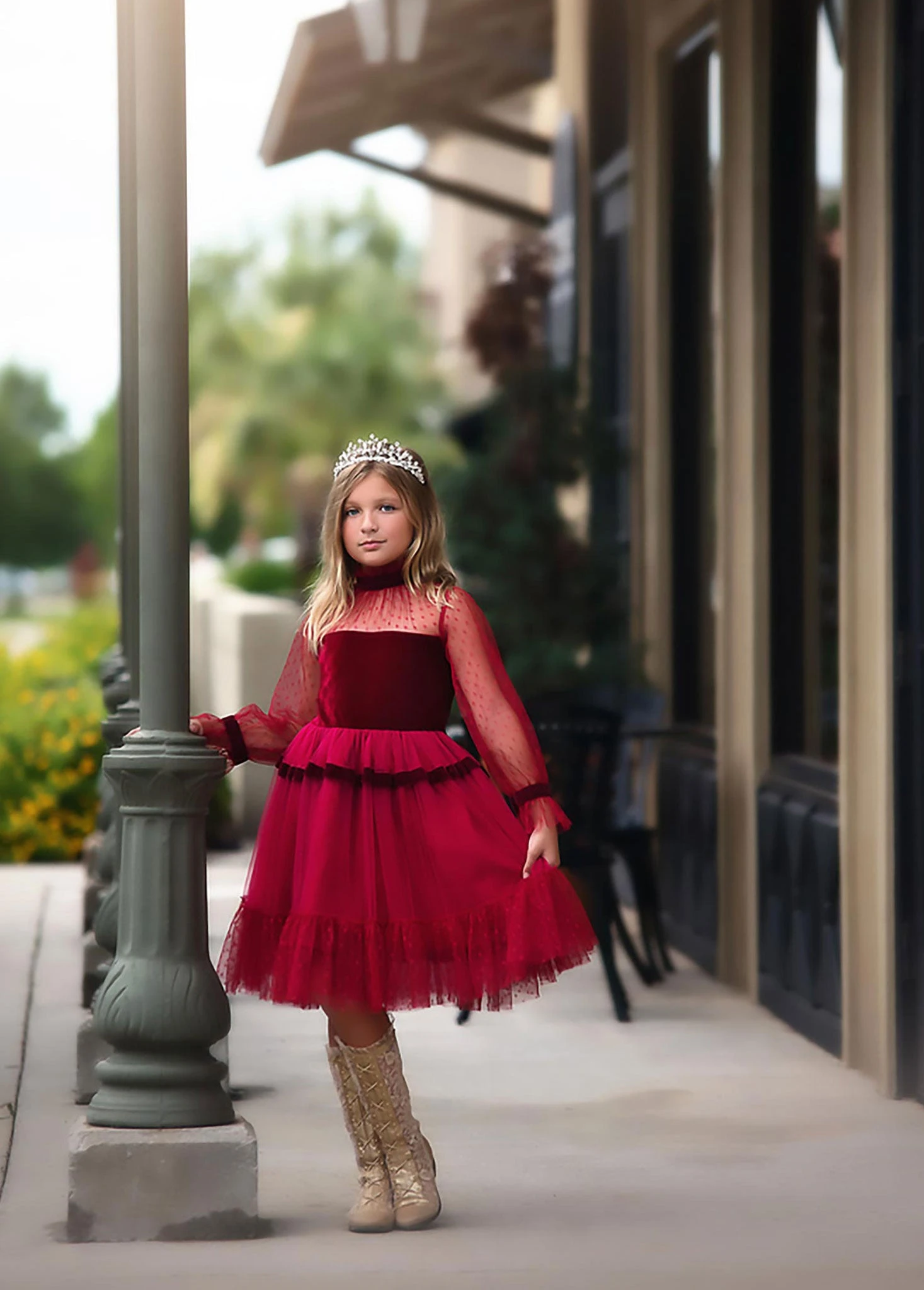 MAEVE DRESS CRIMSON 1 MAEVE DRESS CRIMSON