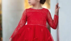 MARIPOSA GOWN CRIMSON -Trish Scully Dresses Outlet Store 64 3