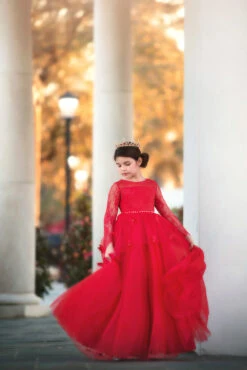 MARIPOSA GOWN CRIMSON -Trish Scully Dresses Outlet Store 64 4