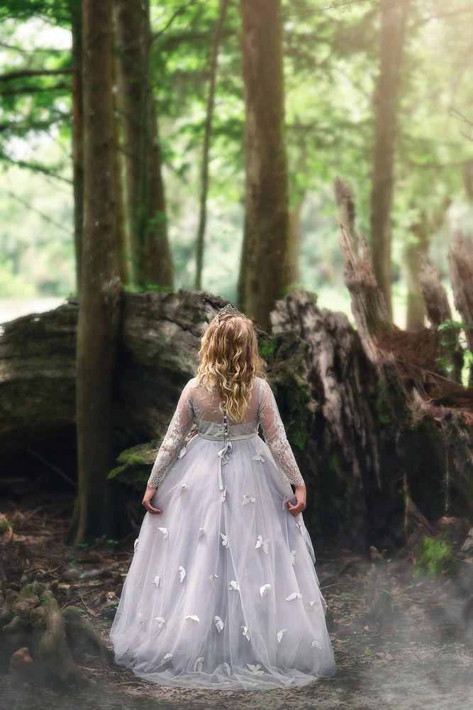 MARIPOSA GOWN SILVER 3 MARIPOSA GOWN SILVER - Image 3