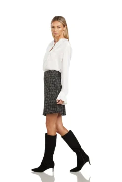 MAUDE BOUCLE PENCIL SKIRT -Trish Scully Dresses Outlet Store 86 3