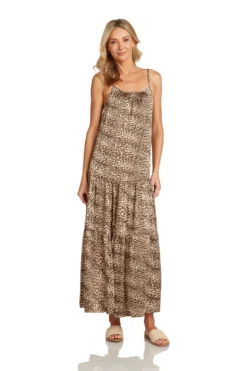 ALEXA MAXI DRESS LEOPARD -Trish Scully Dresses Outlet Store AlexaDressLeopard 0962 WEB