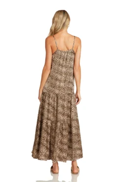 ALEXA MAXI DRESS LEOPARD -Trish Scully Dresses Outlet Store AlexaDressLeopard 0994 WEB