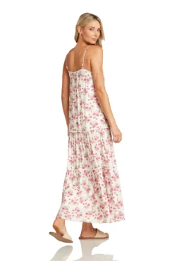 ALEXA MAXI DRESS PINK FLORAL 10 ALEXA MAXI DRESS PINK FLORAL -Trish Scully Dresses Outlet Store AlexaDressPinkFloral 1050 WEB