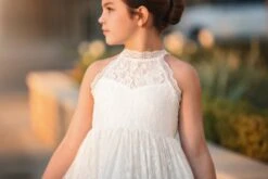 DOMINIQUE MAXI DRESS WHITE -Trish Scully Dresses Outlet Store DOMINIQUEWHTDETAIL