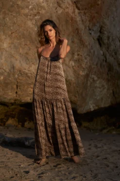 ALEXA MAXI DRESS LEOPARD -Trish Scully Dresses Outlet Store DSC02407 scaled
