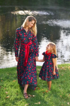 CONSTANCE MAXI DRESS NAVY ROSE FLORAL -Trish Scully Dresses Outlet Store DSC02741
