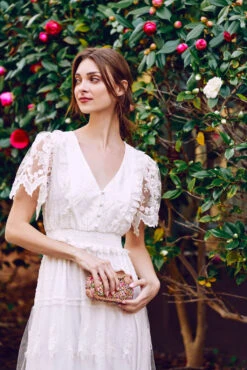 MARJORIE MAXI DRESS WHITE 23 MARJORIE MAXI DRESS WHITE -Trish Scully Dresses Outlet Store DSC06456