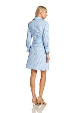 DAPHNE DRESS -Trish Scully Dresses Outlet Store DaphneStripedShirtDress 1242 WEB