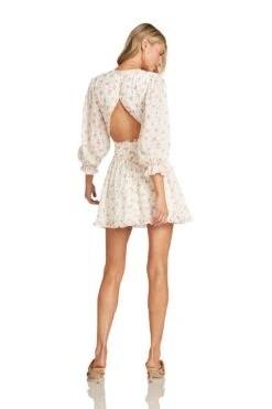 GRACE MINI DRESS PINK FLORAL -Trish Scully Dresses Outlet Store GraceDressPink 1532 WEB