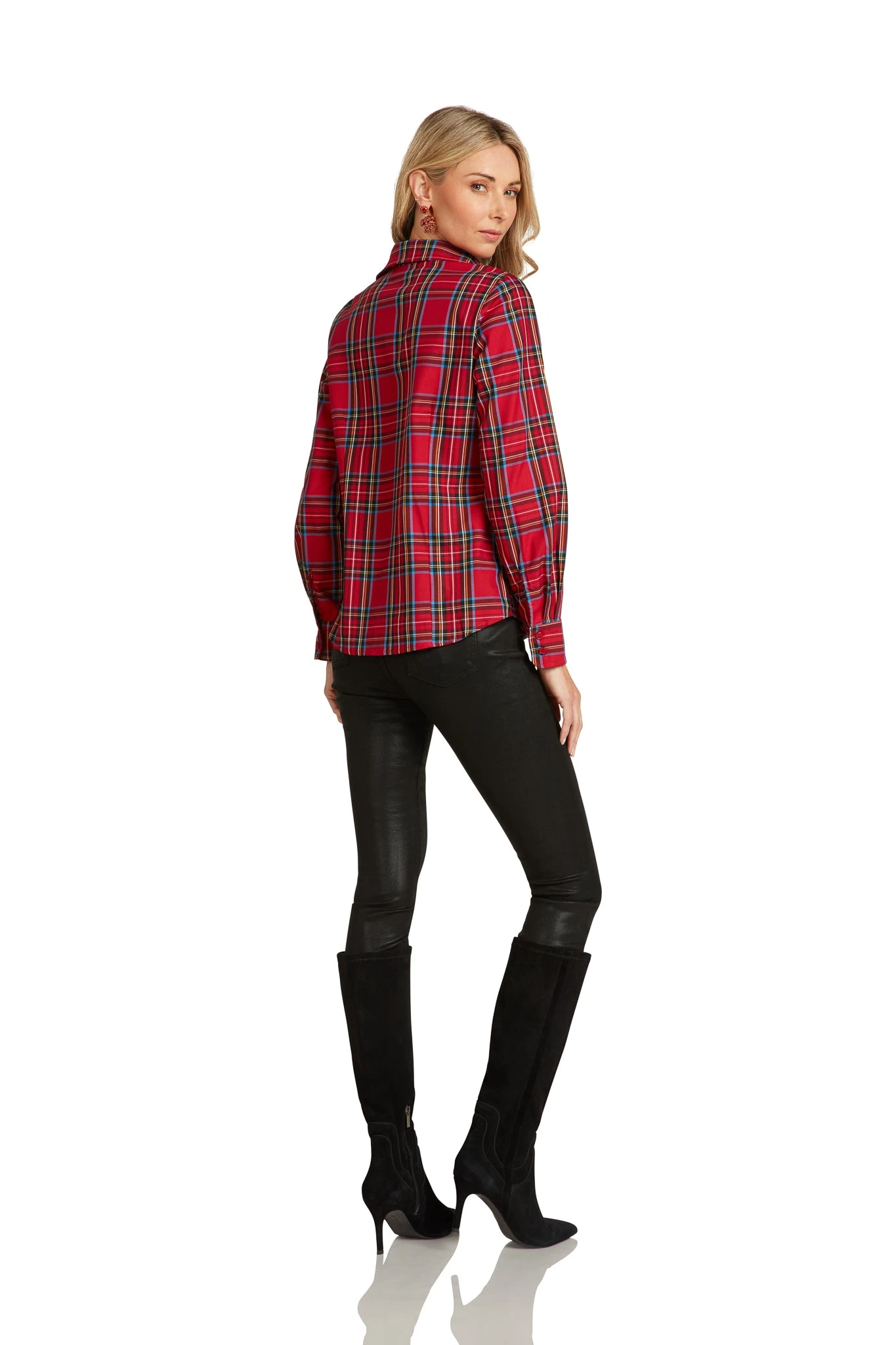 MARCELINE BUTTON-DOWN ROYAL STEWART TARTAN 4 MARCELINE BUTTON-DOWN ROYAL STEWART TARTAN - Image 4