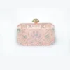 EDDAH JEWELED CLUTCH PINK