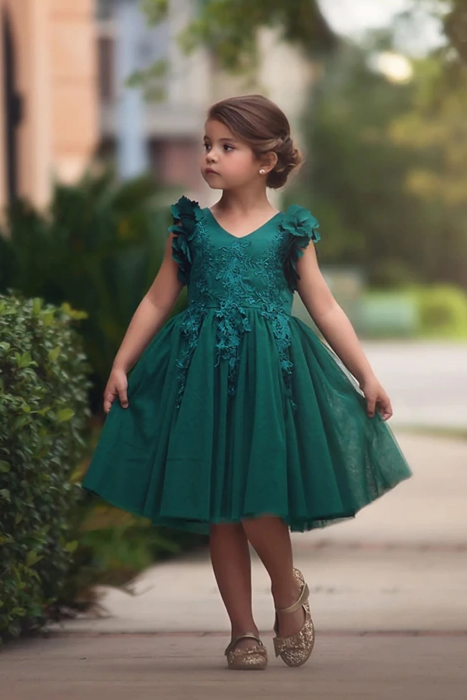 BIANCA DRESS EMERALD 2 BIANCA DRESS EMERALD - Image 2