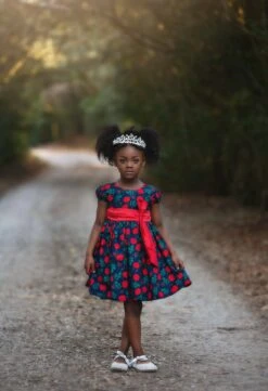 ISLA DRESS NAVY ROSE FLORAL -Trish Scully Dresses Outlet Store NewFloralDress1