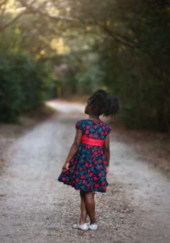 ISLA DRESS NAVY ROSE FLORAL -Trish Scully Dresses Outlet Store NewFloralDress3