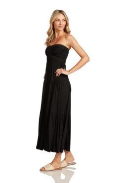 PIPPA MAXI DRESS BLACK -Trish Scully Dresses Outlet Store PippaMaxiDressBlack 0757 WEB