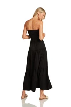PIPPA MAXI DRESS BLACK -Trish Scully Dresses Outlet Store PippaMaxiDressBlack 0795 WEB