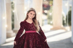 EMMA SEQUIN DRESS WINE -Trish Scully Dresses Outlet Store ScreenShot2022 11 07at12.11.18PM
